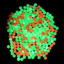 100pc/bag Plastic Luminous Light Glowing Balls For Night Fishing Fishing Floats Beads Stoppers 5mm žalia