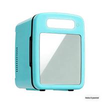 Mini Beauty Skincare Fridge with Light - Car-Compatible mėlyna