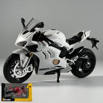 1:12 Ducati Panigale V4S modelio lydinio motociklo liejinuko kompiuterio stalviršio papuošalai Madingas ekranas Dovana draugui Vaikų žaislai