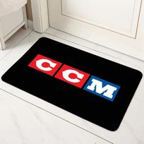 CCM Retro Ice Hockey Logo Doormat Non-slip Durable Carpet Washable Floor Mat for Entrance Bathroom Living Kitchen All-Season 40X60CM