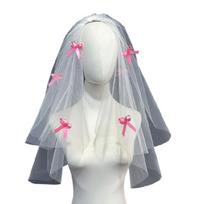 Flower Studded Bridal Veil for Bride To Be Gift, Bridal Shower, Wedding Veil white