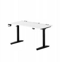Nešiojamo kompiuterio staliukas reguliuojamo aukščio Diablo Chairs X-Forge 1400, 140 cm x 70 cm, 73 - 122 cm, balta sp./juoda sp.