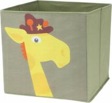 Daiktadėžė, žaislams Storage Solutions Giraffe, 27 l, geltona sp./žalia sp., 30 x 30 x 30 cm
