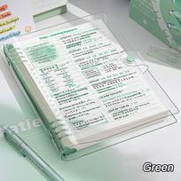 A5 Agenda Book Transparent Memo Book Durable Binder Notebooks  Stationery violetinė