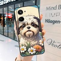 Cartoon Shih Tzu Dog Case For Realme GT7 Pro GT6 11 12 13 14 15 Pro Plus C55 C53 C35 C33 C61 C65 C67 C53 C71 C75 Realme 14 Pro Plus black