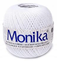 Sniego baltumo dantų siūlas Monika, baltesnis už maxi medvilnę