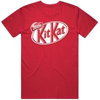 Kit Kat Logo Chocolate Bar Halloween Costume Red T Shirt L