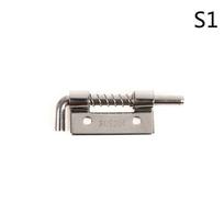 1 vnt. 304 nerūdijančio plieno spyruoklinis vyris, apsauginis spyruoklinis varžtas, statinės skląstis, furnitūra S Left