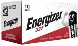 Energizer 337, Vienkartinė baterija, Sidabro oksidas (S), 1,55 V, 1 vnt., Sidabras, 0,13 g