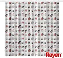Rayen dušo užuolaida 180x200cm balta/briaunota, PEVA