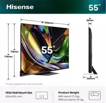 Televizorius 55" HISENSE 55UR8S (2026)