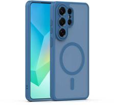 TFO Mag Matt dėklas Samsung Galaxy S25 Ultra tamsiai mėlynas apsauga kamerai