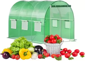 Bauerkraft Sodo folijos tunelis, šiltnamis, folija augalams auginti, 3x2x2 m, 6 m²