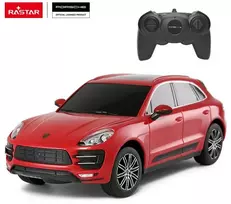 Porsche Macan Turbo mastelio 1:24 Rastar 71800 raudonas valdomas automobilis