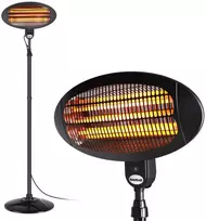 Sodo skėtis, elektrinis terasos šildytuvas, stovimas, pakabinamas, 2000W Bauerkraft