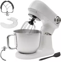 Bauerkraft Planetinis virtuvinis kombainas su 5 l dubeniu, 1500 W, silikonine mentele, baltas