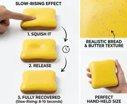 Magy Squishy bread duonos riekelė minkomas antistresinis žaislas