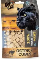 KIDCAT 100% liofilizuoti strutienos kubeliai 25g