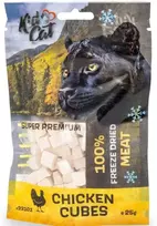 KIDCAT 100% liofilizuoti vištienos kubeliai 25g