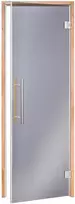 Andres Glass Solutions AD BENELUX stiklinės pirties durys, 80 x 210, Juodalksnis, Pilka