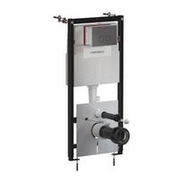 Omnires STRONGFRAME potinkinis rėmas su ECO nuleidimo sistema ir plieniniu mygtuku R45, šlifuotas antracitas