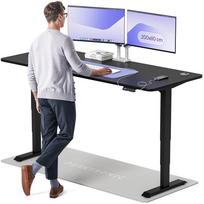 Kompiuterio stalas reguliuojamo aukščio Desktronic HomePro, 200 cm x 80 cm, 61 - 125.5 cm, juoda sp.