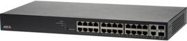 Switch|AXIS|Rack 1U|24x10Base-T / 100Base-TX / 1000Base-T|2x10/100/1000BASE-T/SFP combo|2xSFP|24xRJ45|PoE ports 24|01192-002|01192-002