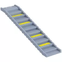 Sulankstoma šunų rampa automobiliui su 10 neslystančių pakopų, 154x40cm, skirta dideliems šunims iki 25kg