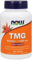 Now Foods TMG (Trimetilglicinas) 100 tab. 1000 mg