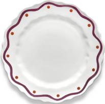 Serax Pusryčių lėkštės Charly 20,5 cm, violetinės-oranžinės, 2 vnt.