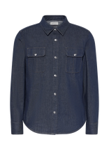 Calvin Klein Jeans - Iconic Indigo Wstrn Dnm Shirt - Džinsiniai marškiniai - Tamsiai mėlyna