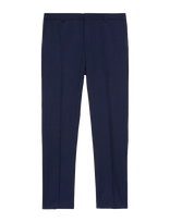 Calvin Klein - Birds Eye Slim Trouser - Klasikinės kelnės - Tamsiai mėlyna