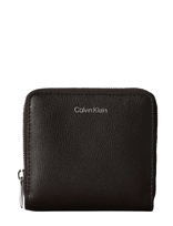 Calvin Klein - Foil Logo Medium Zip Around - Piniginė - Ruda