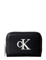 Calvin Klein - Bold Ck Medium Zip Around - Piniginė - Juoda