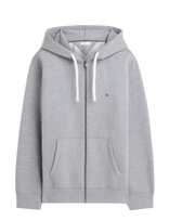 Tommy Hilfiger - Essential Fleece Hooded Reg Zt - Džemperis - Pilka