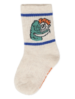 Bobo Choses - Hug Hairy Monster Short Socks - Kūdikių kojinės - Balta