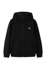 Name It - Nkmflo Ls Sweat Card Wh Bru - Flisinė striukė - Juoda