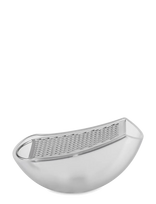 Alessi - Grater With Cheese Cup In Thermoplastic, Ice And Mirror-Polished Steel - Tarka - Balta