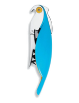 Alessi - Sommelier Corkscrew In Die-Cast Aluminum And Pc, Light Blue Licensed By Pulltaps - Butelių atidarytuvai ir vyno kamščiai - Mėlyna