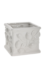 Lene Bjerre - Limone Flower Pot 20X20X15.8 Cm. White - Gėlių vazonas - Balta