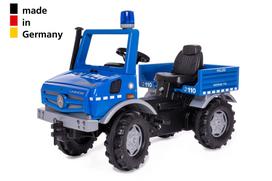 Vaikiškas policijos automobilis su pedalais Rolly Unimog Police, mėlynos sp.