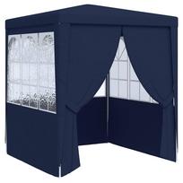 vidaXL Proginė palapinė su šoninėmis sienomis, mėlyna, 2x2m, 90g/m²