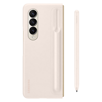Samsung Galaxy Fold4 Standing dėklas su rašikliu Sand