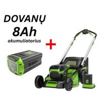 SAVAEIGĖ VEJAPJOVĖ 60V 51cm gd60lm51spk4 (su 4Ah akumuliatoriumi ir krovikliu) + G60B8