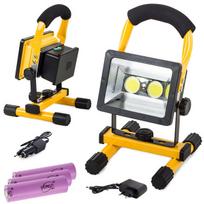 Prožektorius nešiojamas LED Rivex P132, Geltonas, su stovu