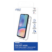My Way Samsung Galaxy A05s dėklas + ekrano apsauga Transparent