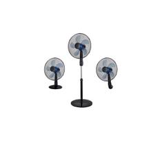 Pastatomas ventiliatorius 3 viename, 50 W / 230 V, Ø 40 cm, juodas