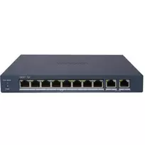 Hikvision DS-3E1510P-EI/M(B) LinkVu 10-Port Layer 2 Managed PoE Switch su 8 PoE prievadais ir 2 SFP jungtimis