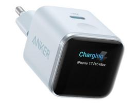 Anker Nano Charger 45W, Smart Display, Blue | Anker