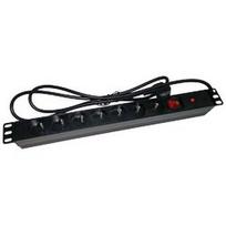 Alantec PZ071U elektros tinklo ilgintuvas 1,8 m 7 AC išvestis(ys / čių) Vidaus Juoda